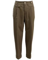 High - Straight Trousers - Lyst