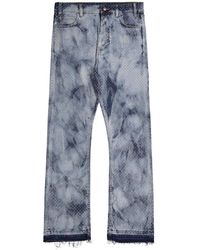 Laneus - Denim silver strass jeans - Lyst