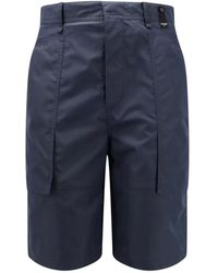 Fendi - Korte Broeken ,Blauw ,Katoen Bermuda Shorts - Lyst