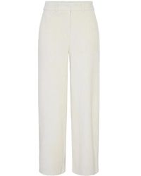 Ichi - Broeken ,Wit ,Wijde Broek - Lyst