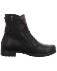 Think! - Schwarze Schnürstiefeletten Für Damen - Lyst