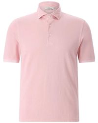 Gran Sasso - Tops ,Roze ,Katoen Polo Shirt Met Korte Mouwen - Lyst