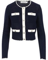 Self-Portrait - Cardigan All'Uncinetto Auto -Ritratto - Lyst