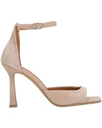 ESTRO - Velours Kitten Heel Sandalen - Lyst