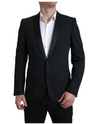 Dolce & Gabbana - Authentischer wollblazer mit schalkragen - Lyst