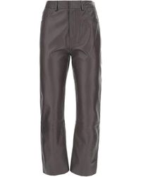 Alberta Ferretti - Leather Trousers - Lyst