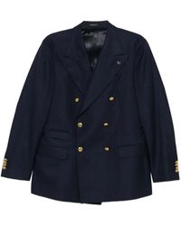Gabriele Pasini - Jassen ,Blauw ,Double-Breasted Blazer - Lyst