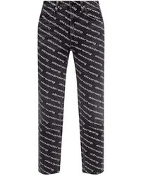 Alexander Wang Patterned Jeans - Zwart