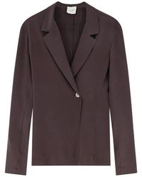 Alysi - Silk Blazer - Lyst