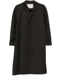 DUNST - Jassen ,Bruin ,Wol H-Line Wol Mac Coat - Lyst