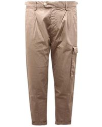 Officina 36 - Slim-Fit Trousers - Lyst