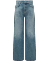 Pinko - Jeans ,Blauw ,Katoen Wanda Wide Leg Jeans - Lyst