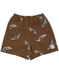 USUAL - Braune Herrenshorts Mit Mesh-Innenfutter - Lyst