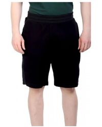 EA7 - Korte Broeken ,Zwart ,Katoen 7M000143 Bermuda Shorts - Lyst