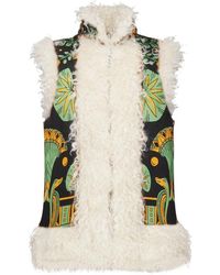 La DoubleJ - Jassen ,Veelkleurig ,Polyester Nile Motif Mouwloze Folk Jas - Lyst