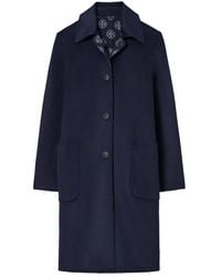 Tory Burch - T Monogram Jacquard Wollen Jas - Lyst