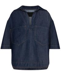 Dondup - Regular-Fit Stijf Lyocell Denim Overhemd - Lyst