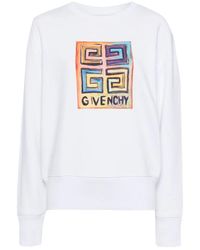 Givenchy - Grafikdruck Baumwollpullover - Lyst