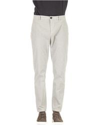 Department 5 - Hellgraue hose mit versteckter knopfleiste - Lyst
