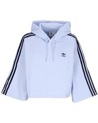 adidas - Lichtgewicht Damessweatshirt Met Korte Mouwen En Capuchon Originals Cropped Hoodie - Lyst