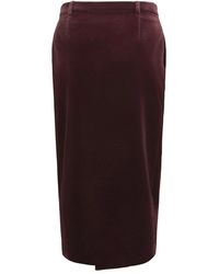 Saint Laurent - Midi Skirts - Lyst