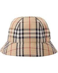Burberry - Check bucket hat - Lyst