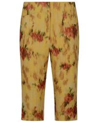 Ganni - Cropped Trousers - Lyst