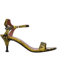 Premiata - Python Print Leder Sandalen - Lyst