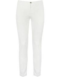 Re-hash - Pantalone chino slim fit bianco - Lyst
