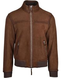 The Jack Leathers - Jassen ,Bruin ,Leer D-Bostonian Jacket - Lyst