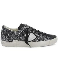 Philippe Model - Schoenen ,Zwart ,Pailletten Sneakers - Lyst