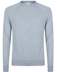 Eleventy - Truien & Vesten ,Grijs ,Katoen Maglia Girocollo Manica Raglan - Lyst