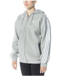 adidas - Clics 3-stripes full-zip hoodie - Lyst