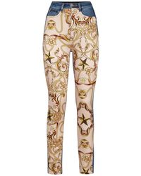 Philipp Plein - Jeans ,Veelkleurig ,Katoen Super High Waist Jegging New Baroque - Lyst