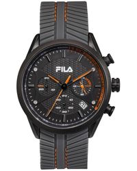 Fila - Accessoires ,Grijs ,Herenhorloge Chronograaf Siliconen Armband Style 38-176 - Lyst