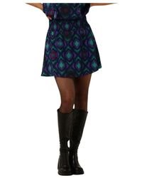Alix The Label - Ikat Mini Rock Lila Damen - Lyst