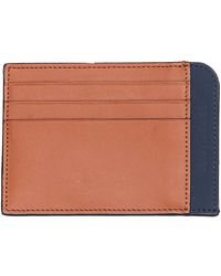 Hogan - Porta carte in pelle blu - Lyst