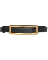 Mugler - Riem Met Rechthoekige Gesp - Lyst
