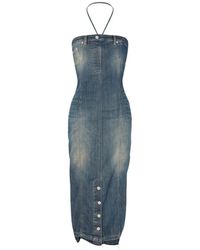 Moschino - Denim Jurk - Lyst