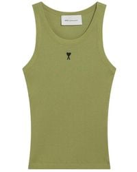 Ami Paris - Quota Tanktop Met Contrasterend Logo - Lyst