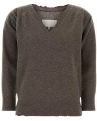 Maison Margiela - V-Neck Knitwear - Lyst