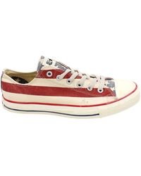 Converse - Schoenen ,Veelkleurig ,Rummage Ox Canvas Sneakers Rubberen Zool - Lyst