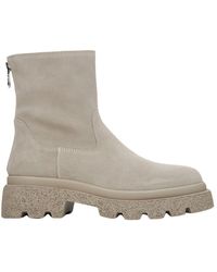 ESTRO - Graue veloursleder stiefeletten für den winter er00114211 - Lyst