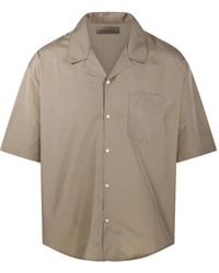 Ami Paris - Overhemden ,Katoen A036 S/S Boxy Shirt Met Camp Collar En Embossed Adc - Lyst