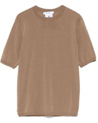 Max Mara - Braunes Crew Neck T-Shirt - Lyst