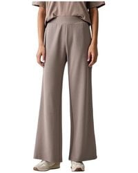 EA7 - Broeken ,Bruin ,Katoen Oversized Pants Logo Series - Lyst