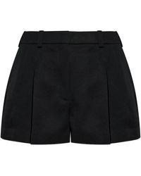 Givenchy - Korte Broeken ,Zwart ,Katoen Pleated Shorts - Lyst