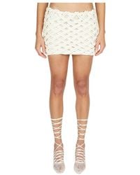 Isa Boulder - Rokken ,Wit ,Nylon Vines Mini Rok - Lyst