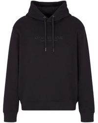 ARMANI EXCHANGE - Hooded Sweatshirt - Lyst