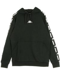 Kappa - Hoodies & Sweatvesten ,Zwart ,Katoen Hoodie - Lyst